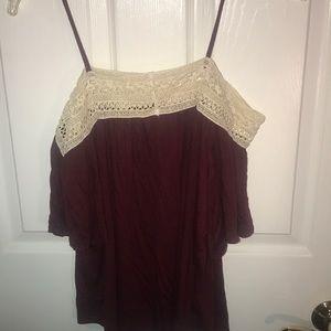 Off the shoulder shirt